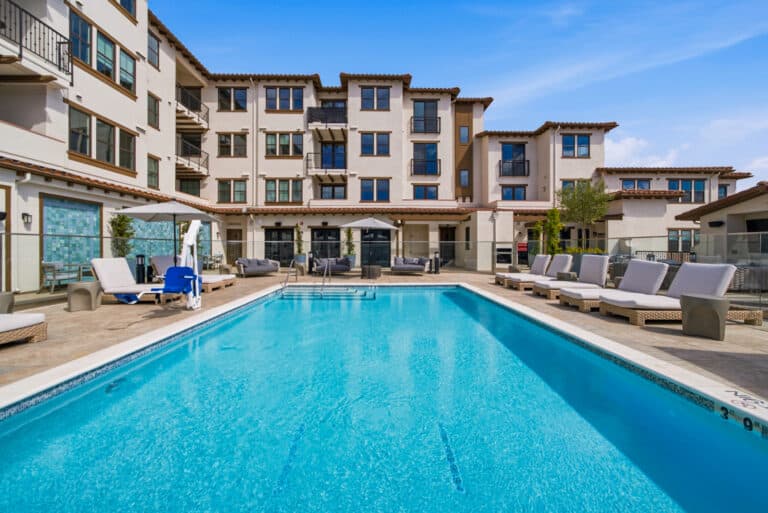 Villa Rotonda Apartments in Santa Rosa resort-style pool.