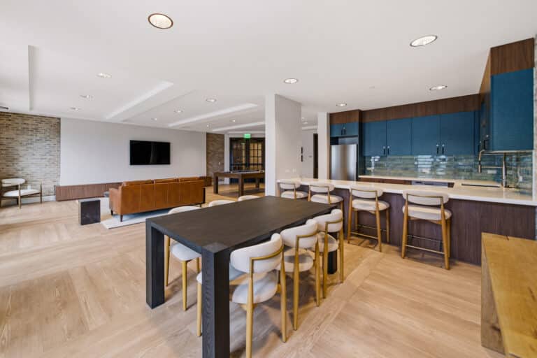 Villa Rotonda Apartments in Santa Rosa clubhouse lounge.